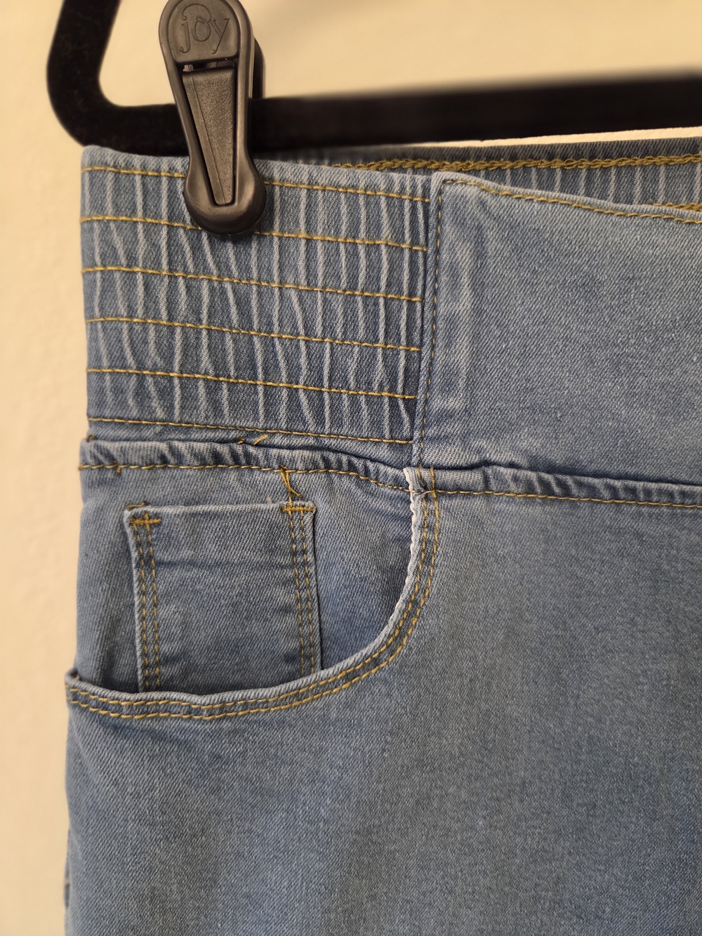 High-Rise Light Blue Flare Jeans for Women - Picture 4 of 7